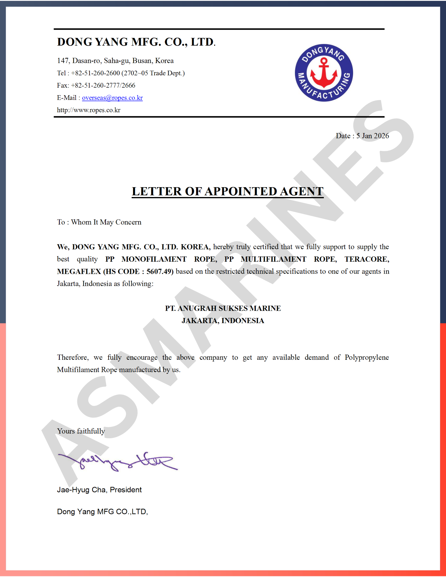 Agent Agreement PPMT ROPE 2026